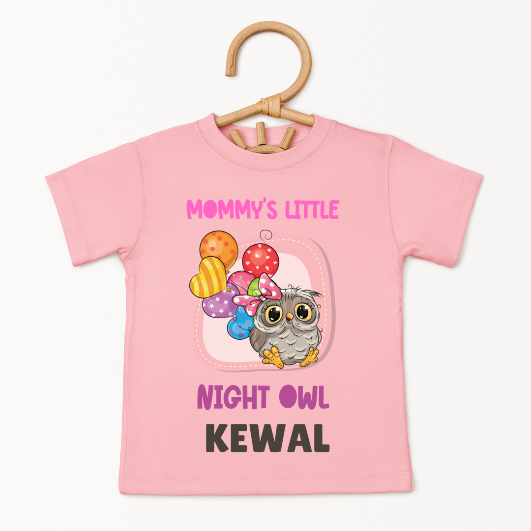 Mommy's Little Night Owl - Custom Kids Tee