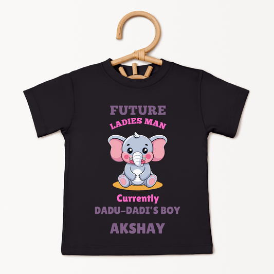 Future Ladies Man Currently Dadu Dadi's Boy - Custom Kids Tee