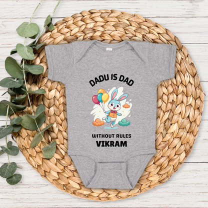 Dadu Is Dad Without Rules - Custom Baby Romper