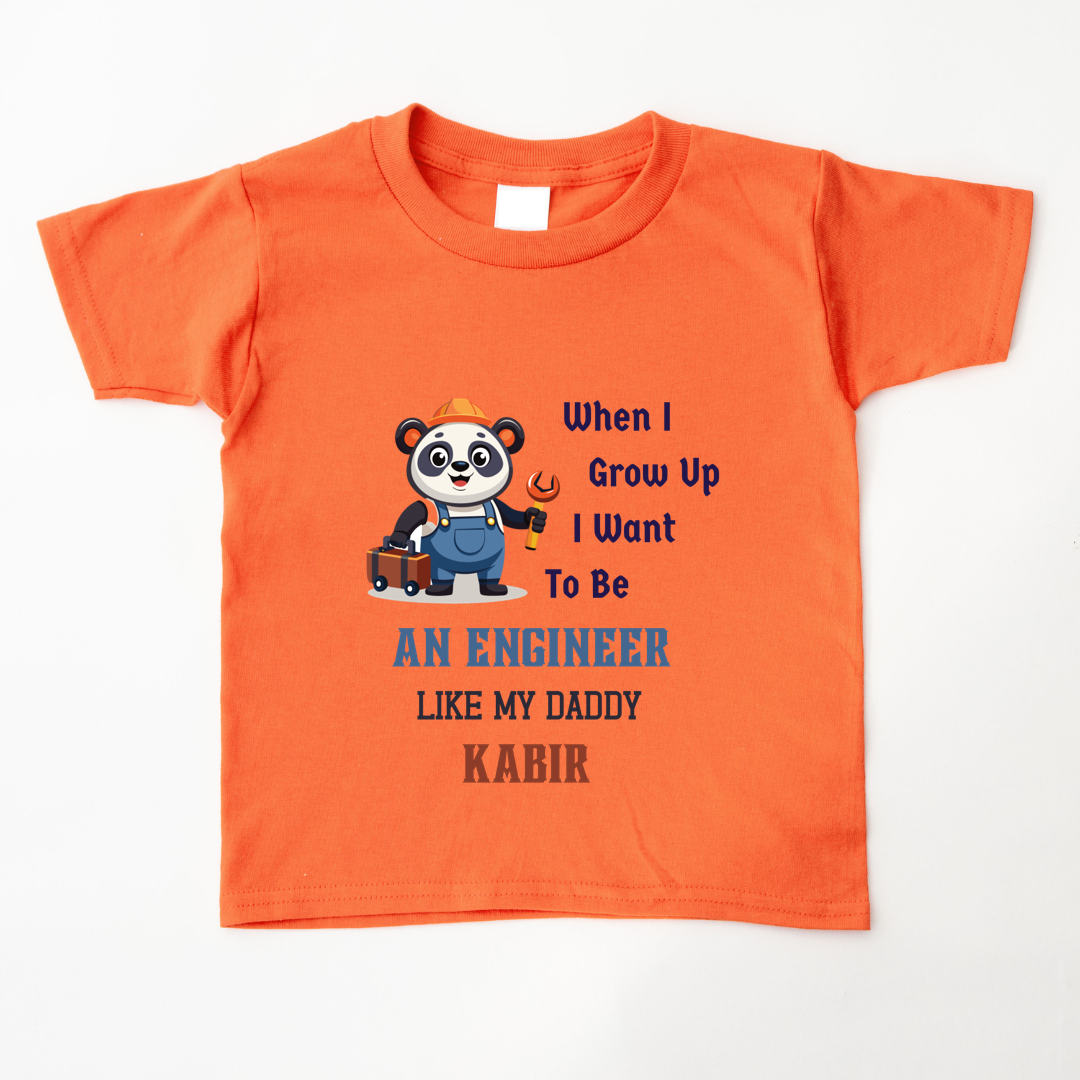 Engineer Like Daddy - Custom Kids Tee