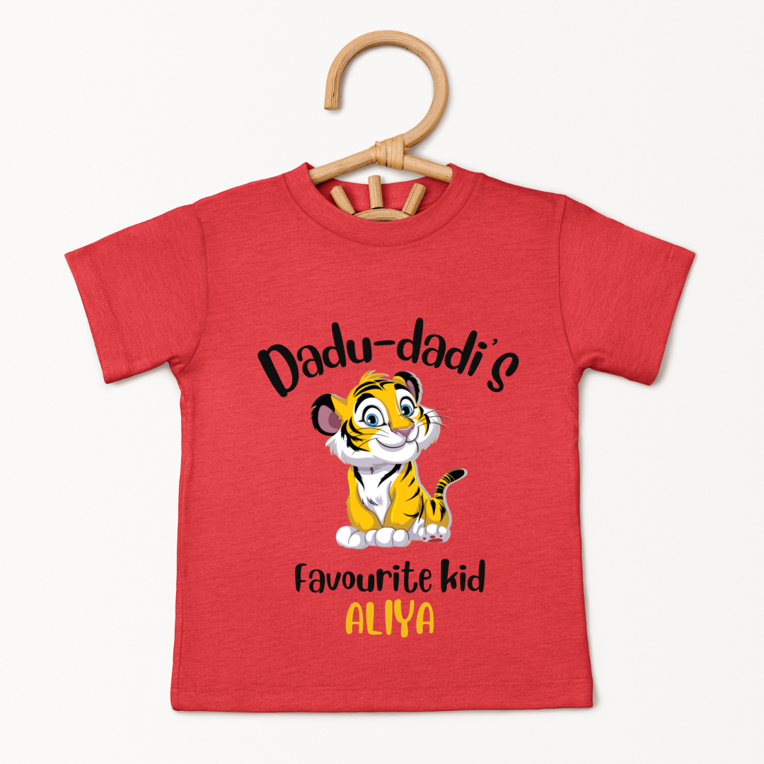 Dadu - Dadi's Favourite Kid - Cusomisable Kids Tee