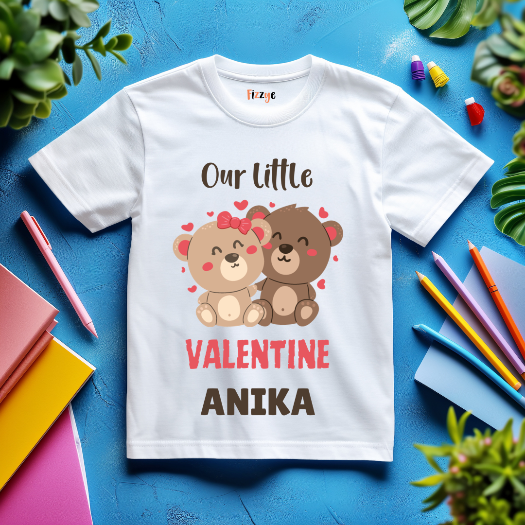 Our Little Valentine - Customisable Kids Tshirt