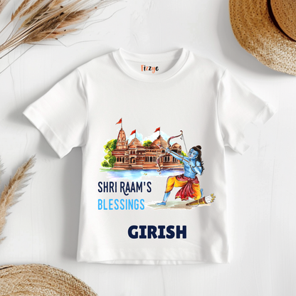 Shri Ram's Blessing - Personalised Kids Tshirt