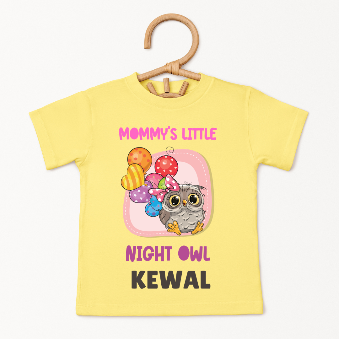 Mommy's Little Night Owl - Custom Kids Tee