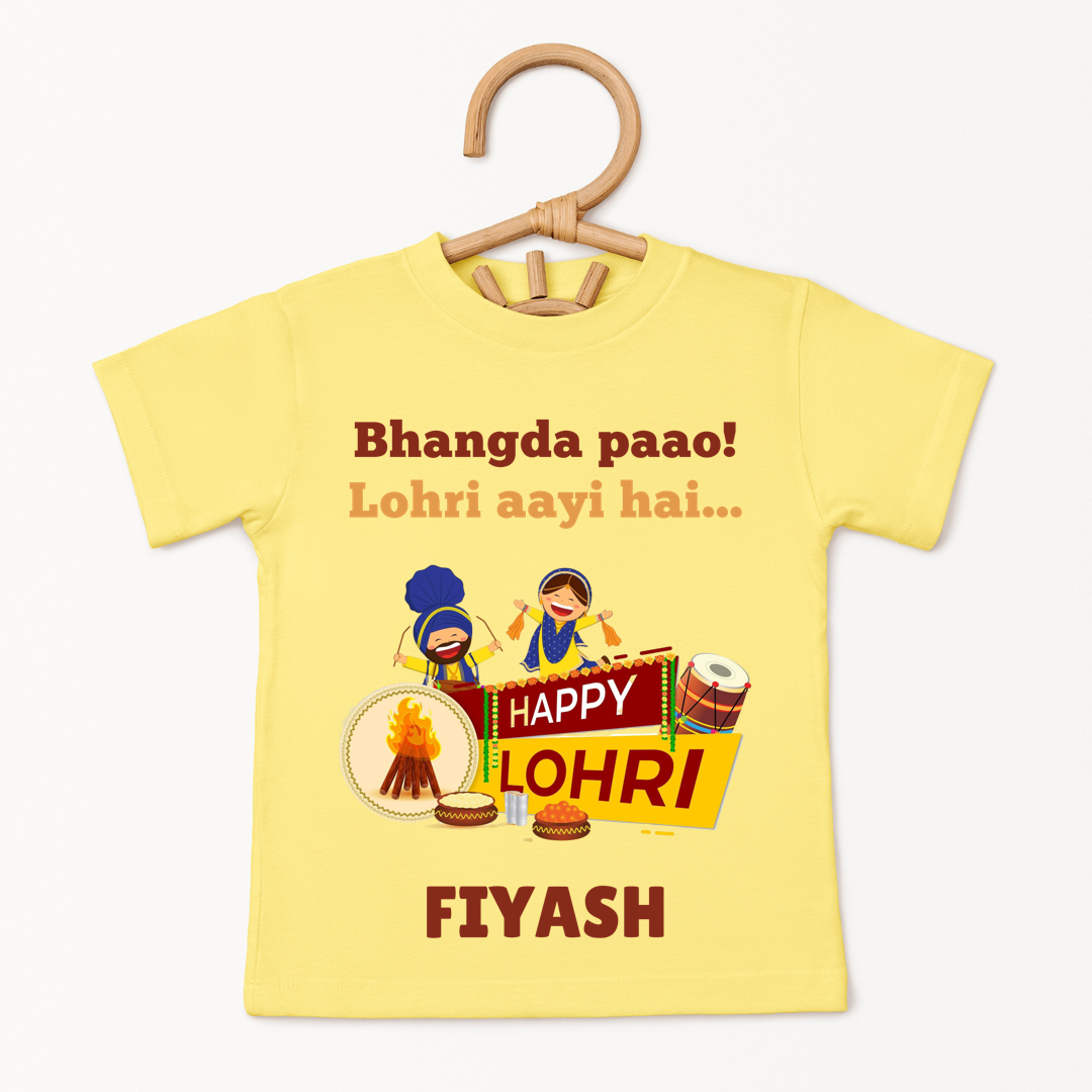 Bhangda Paao Lohri Aayi hai - Custom Kids Tee