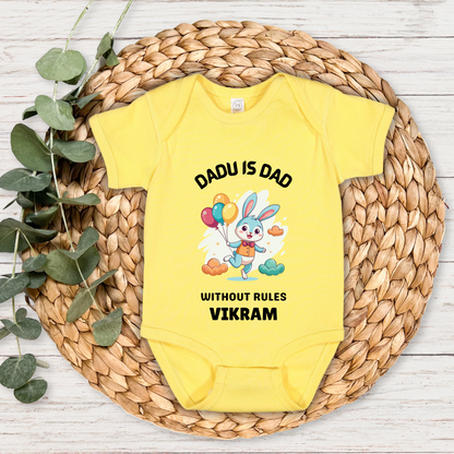 Dadu Is Dad Without Rules - Custom Baby Romper